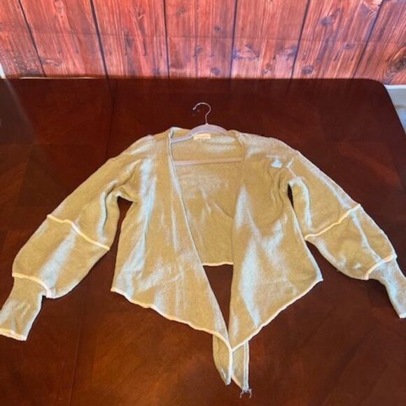 Promesa Womens Asymmetric Knit Cardigan Sweater green Acrylic & nylon - Picture 1 of 6